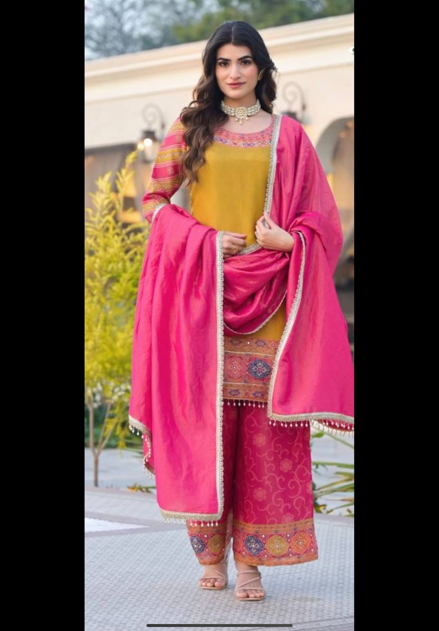 Yellow viscose simmer suit