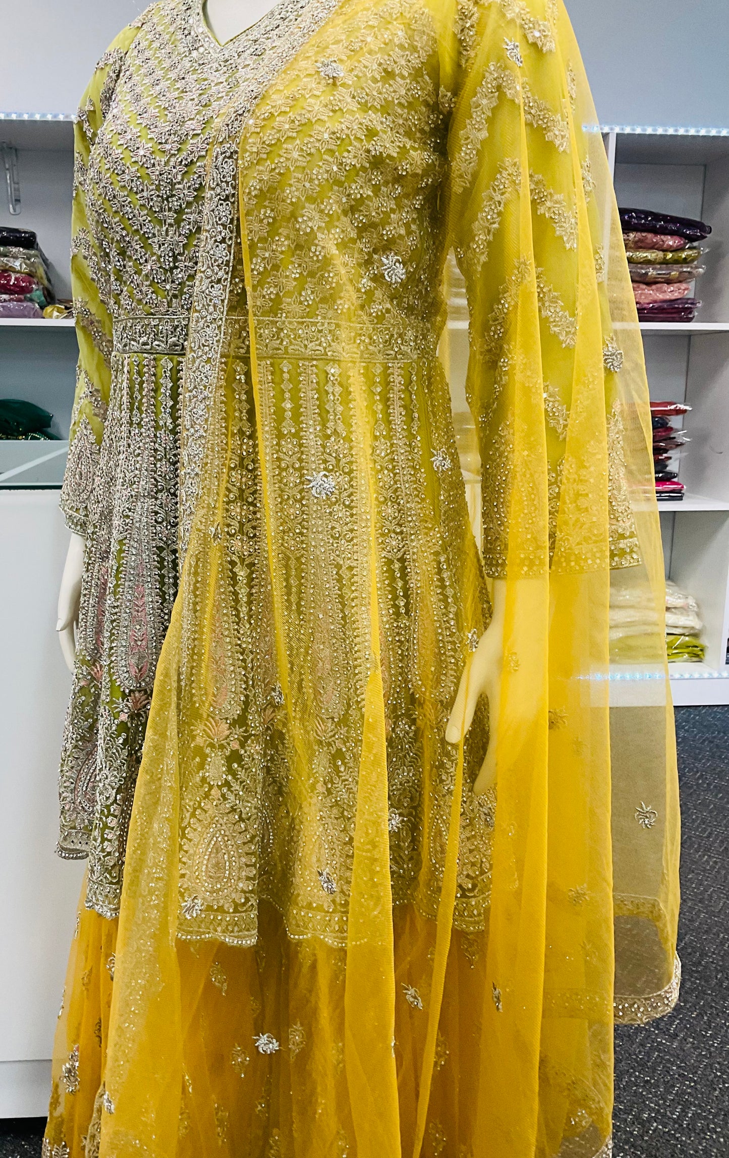 Stitched Woman Bridal Sharara Dress