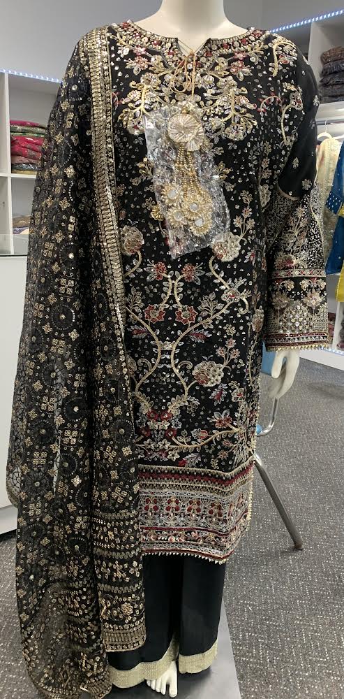 Lavish Black Sharara Suit Salwar Kameez