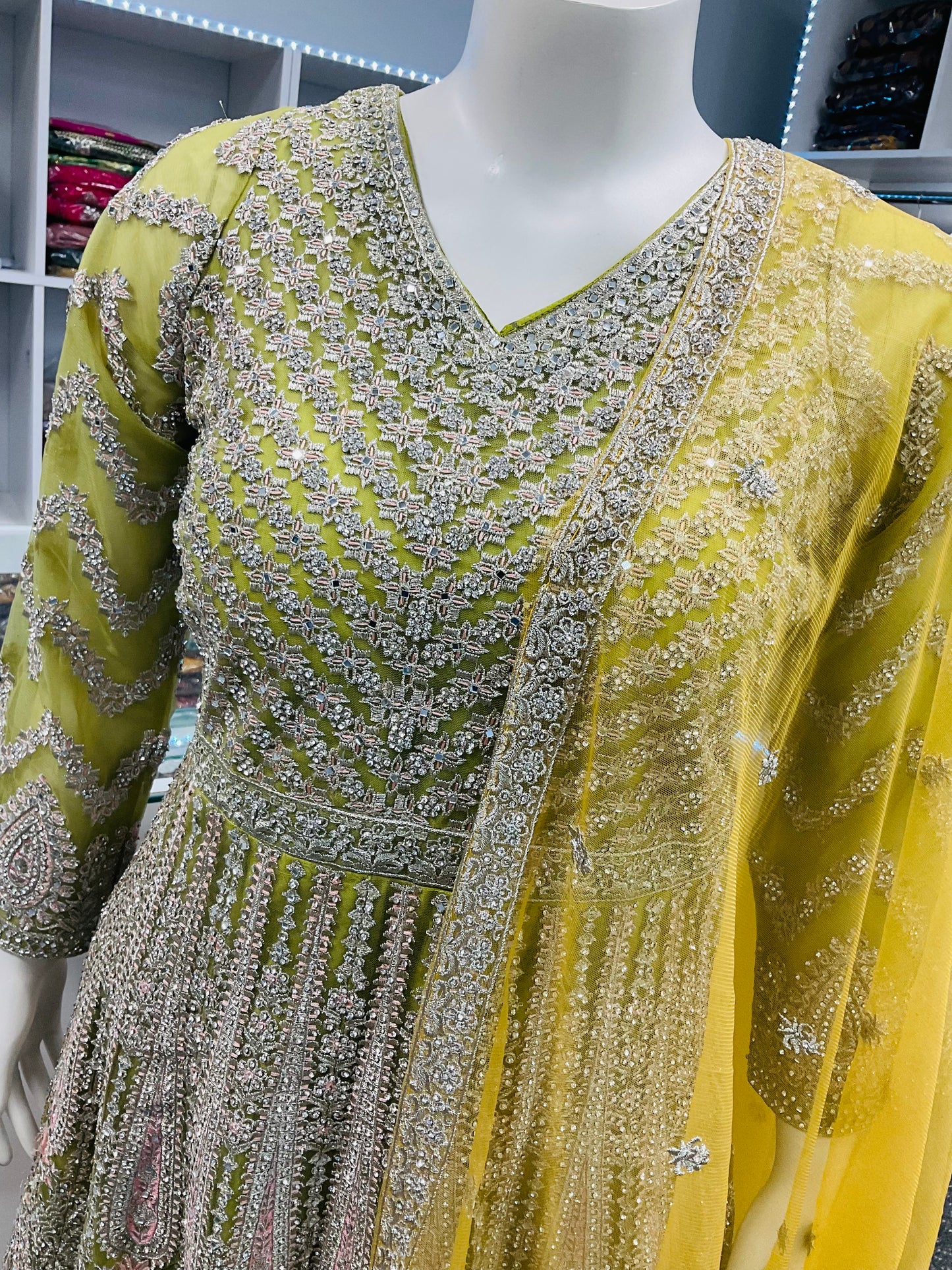Stitched Woman Bridal Sharara Dress